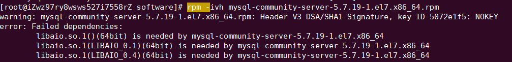 阿里云centos7.3下安装mysql5.7.19