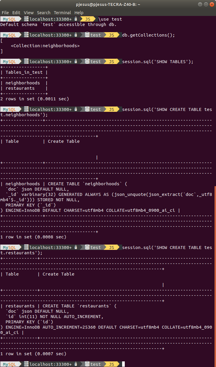 使用JavaScript将数据从MongoDB导入MySQL