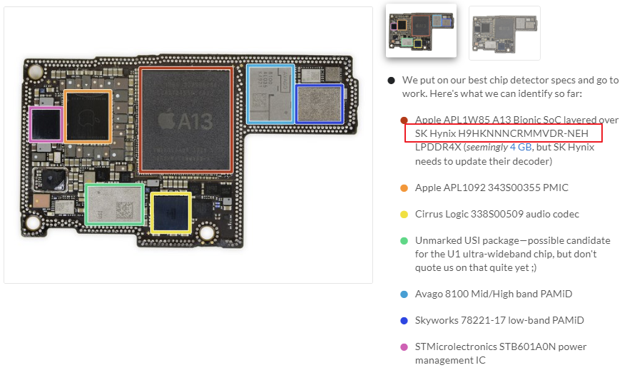 拆解确认iPhone 11 Pro Max只有4GB内存颗粒 - Apple iPhone - cnBeta.COM