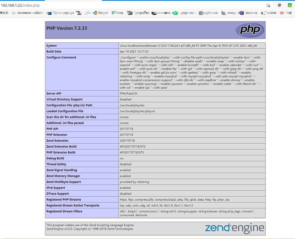 PHP CentOS下安装PHP及部署ThinkPHP